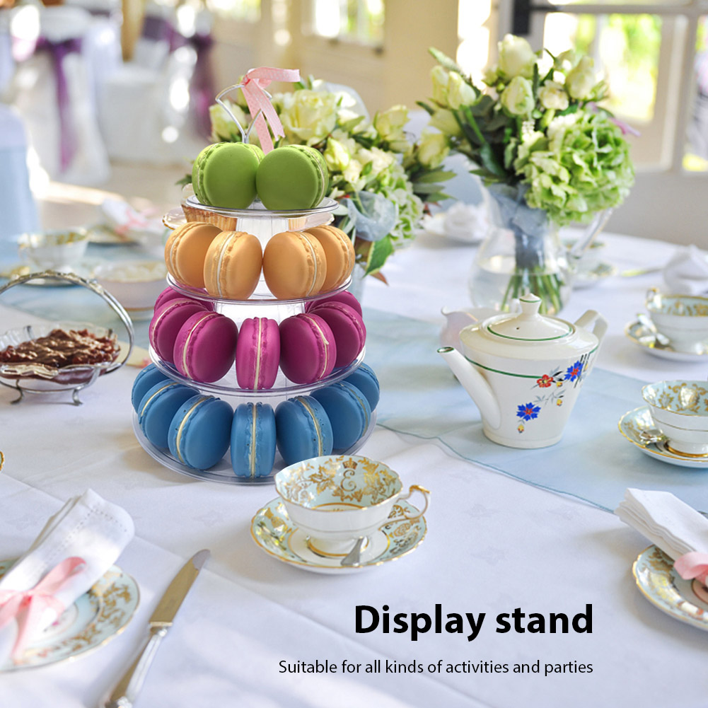 Cupcake Stand Tier - Suporte Expositor de Macarons de 4/6