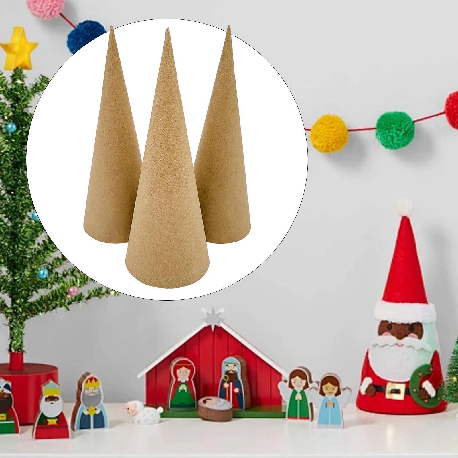 Cotton Candy Cone - 3x cones de mache de papel,