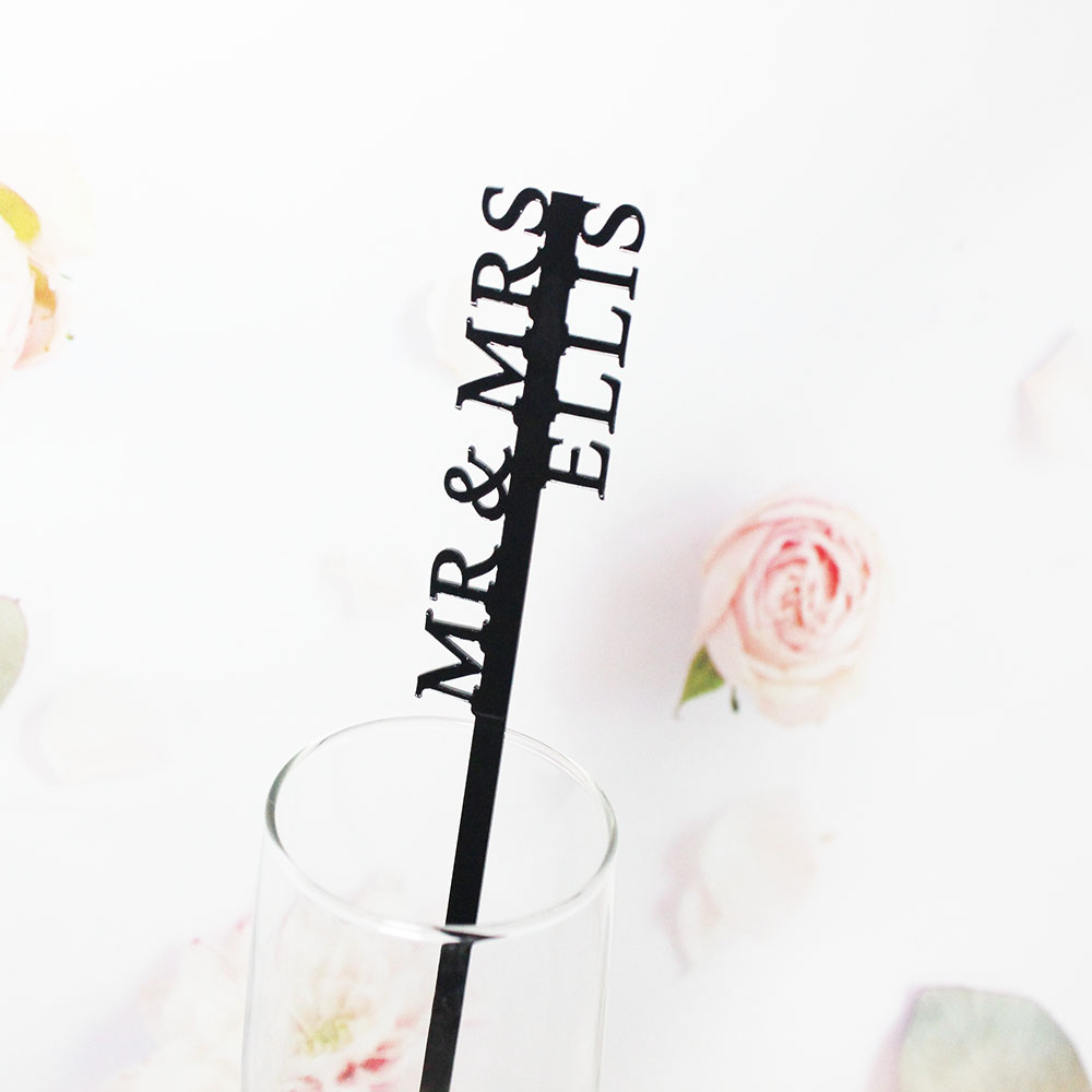 Centerpiece Stick - Mexedores de Bebidas Personalizados, Etiquetas para
