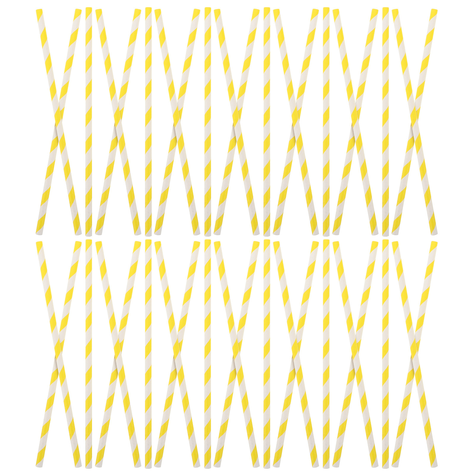 Paper Straw Color - 100 Canudos de Papel Decorativos para