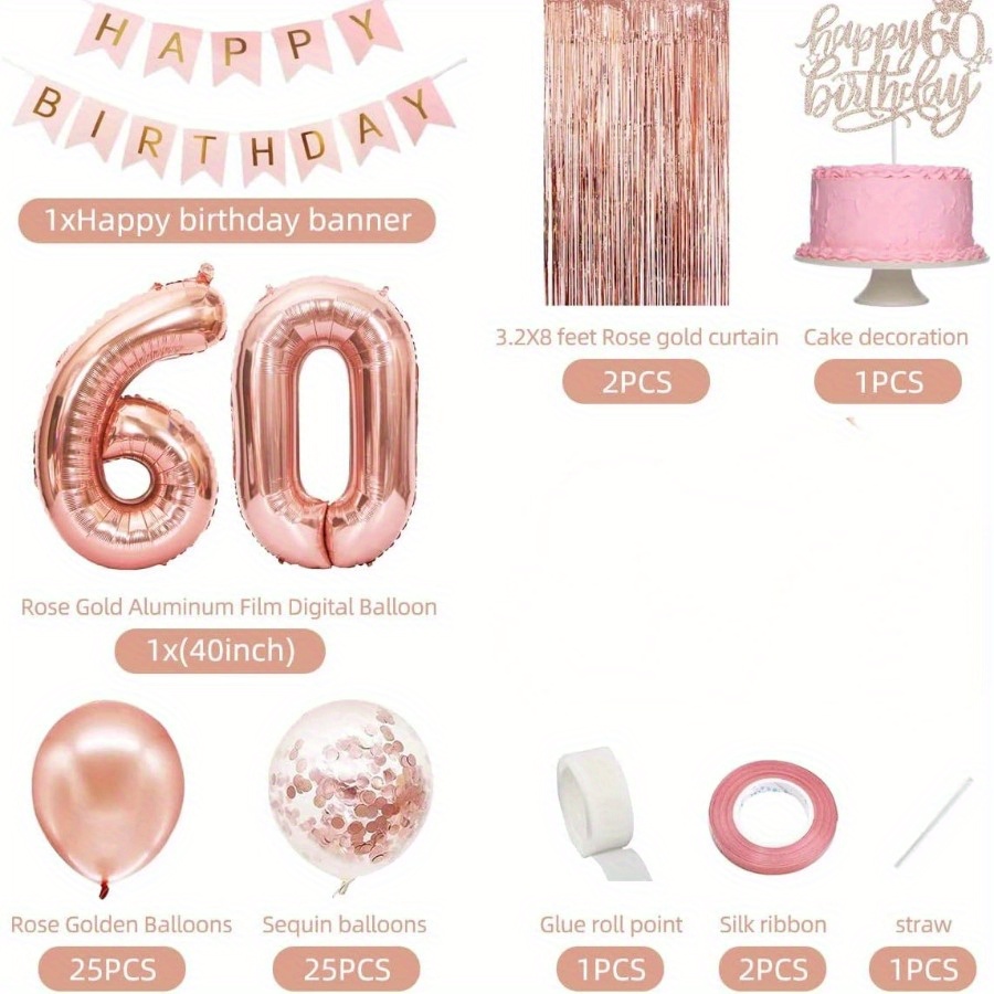 Conjunto de 58 Peças: Balões d - Party Banner Gold avaliação e preço