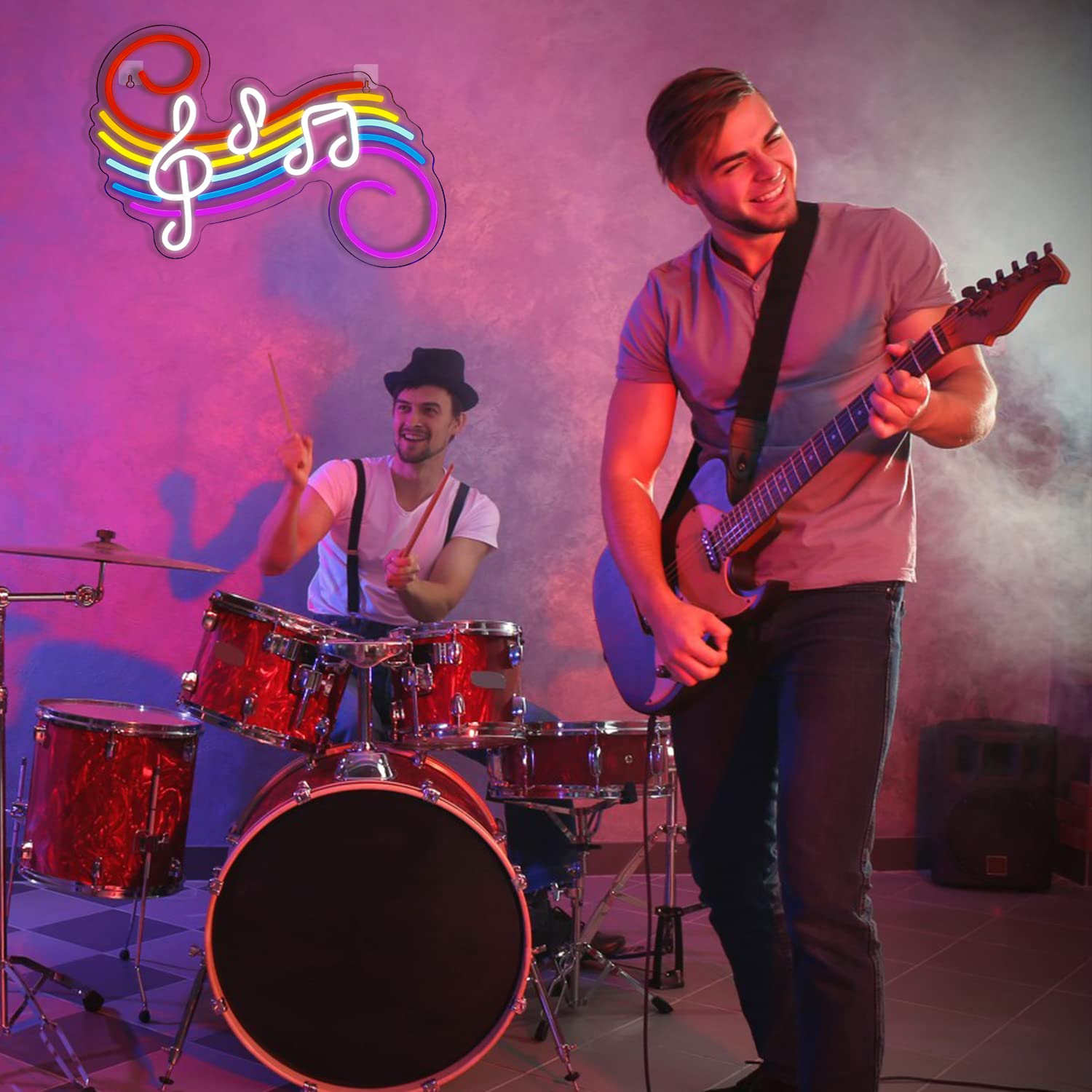 Letreiro Neon de Notas Musicai - Neon Sign Party avaliação e preço