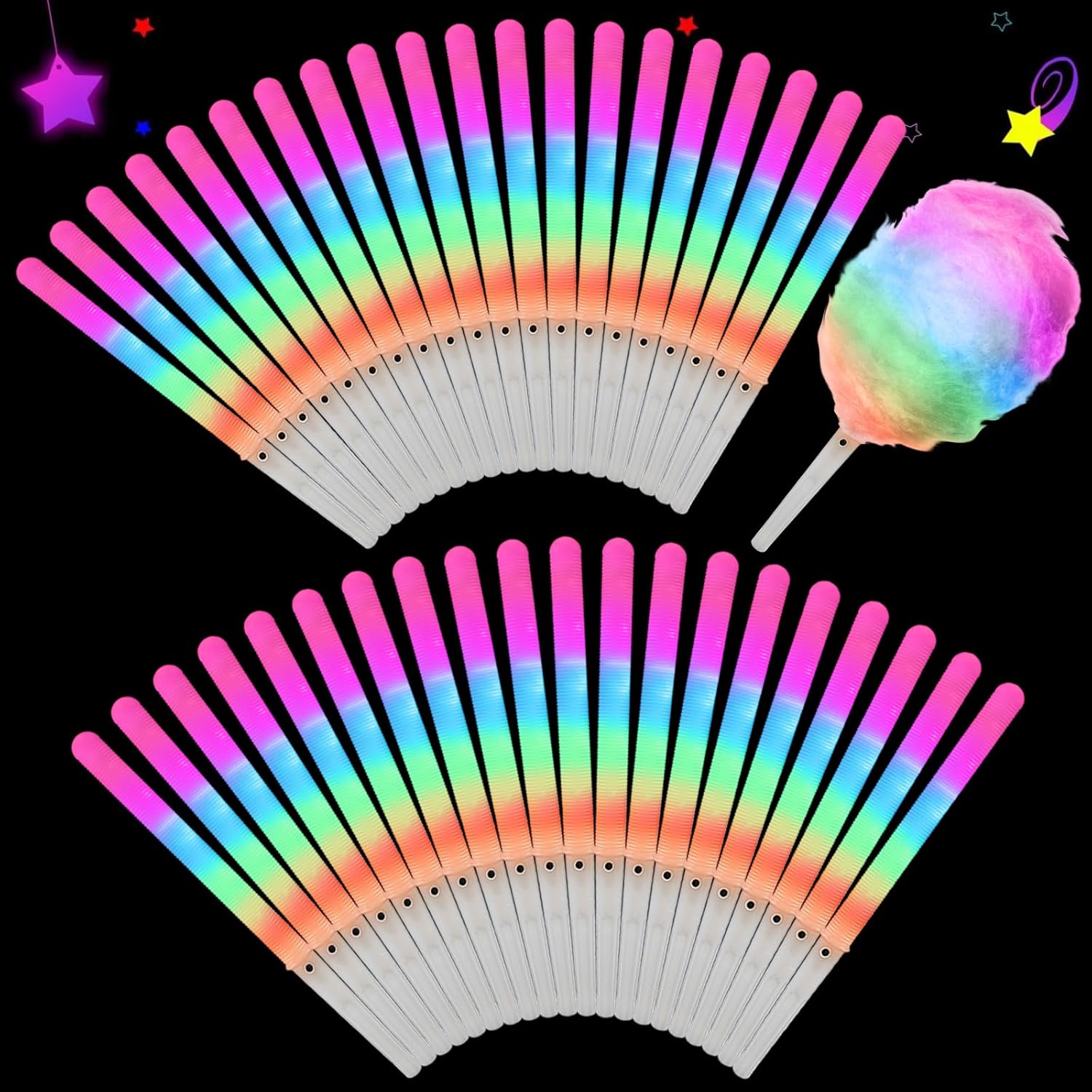 20 Cones de Algodão Doce Color - Cotton Candy Cone avaliação e preço
