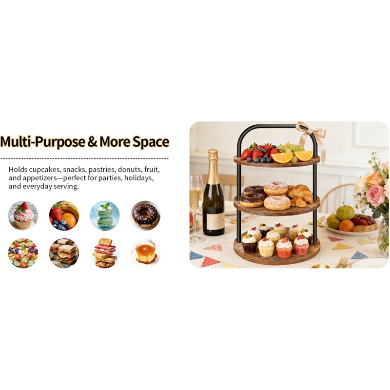 Suporte de Cupcakes de Madeira - Cupcake Stand Tier avaliação e preço