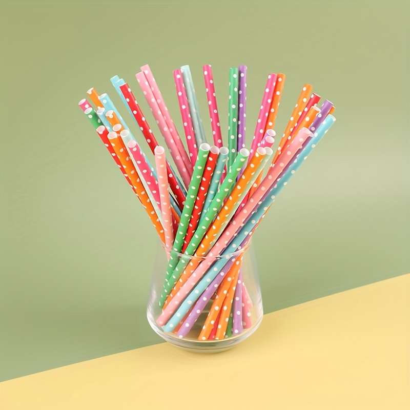 100 canudos de papel descartáv - Paper Straw Color avaliação e preço