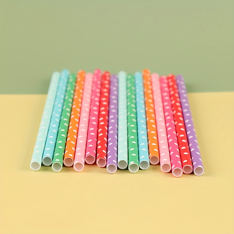 100 canudos de papel descartáv - Paper Straw Color avaliação e preço