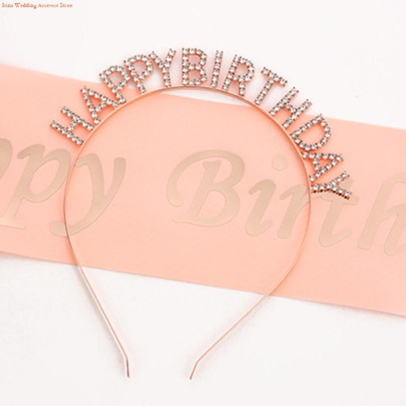 G92d 4 peças decorações festa  - Birthday Sash Glitter avaliação e preço