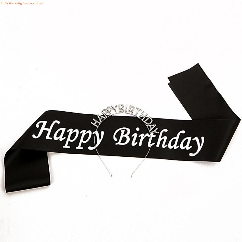 G92d 4 peças decorações festa  - Birthday Sash Glitter avaliação e preço