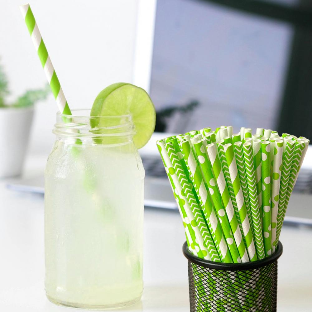 100 Canudos Descartáveis Color - Paper Straw Color avaliação e preço