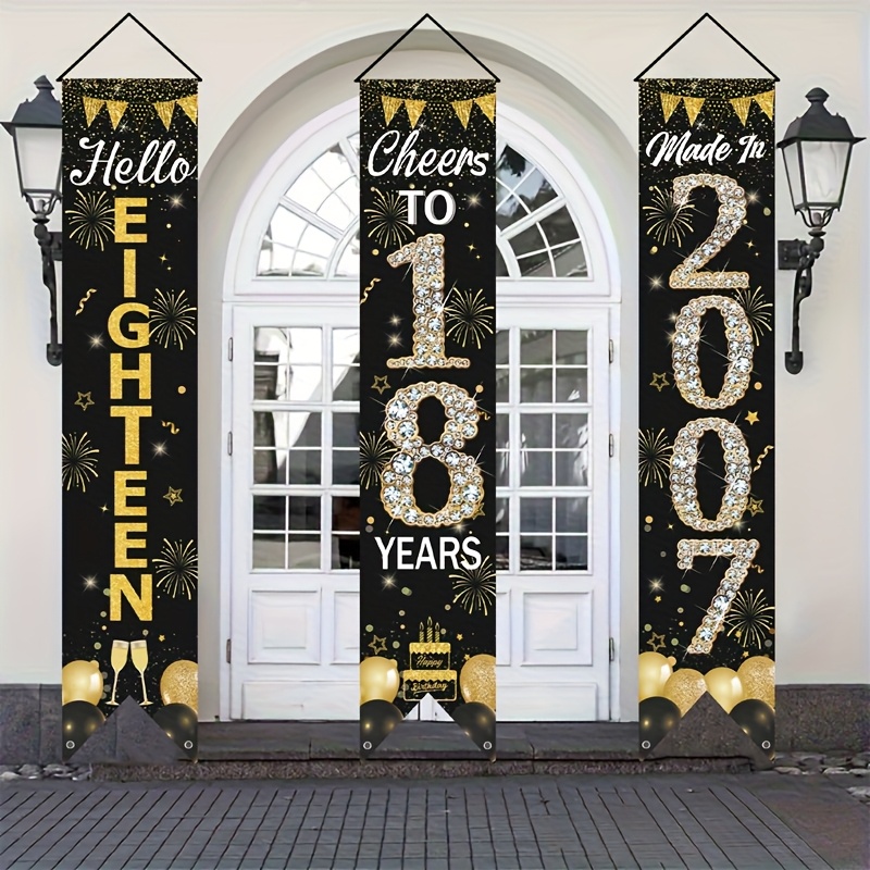Conjunto de Faixas de Porta 2D - Party Banner Gold avaliação e preço
