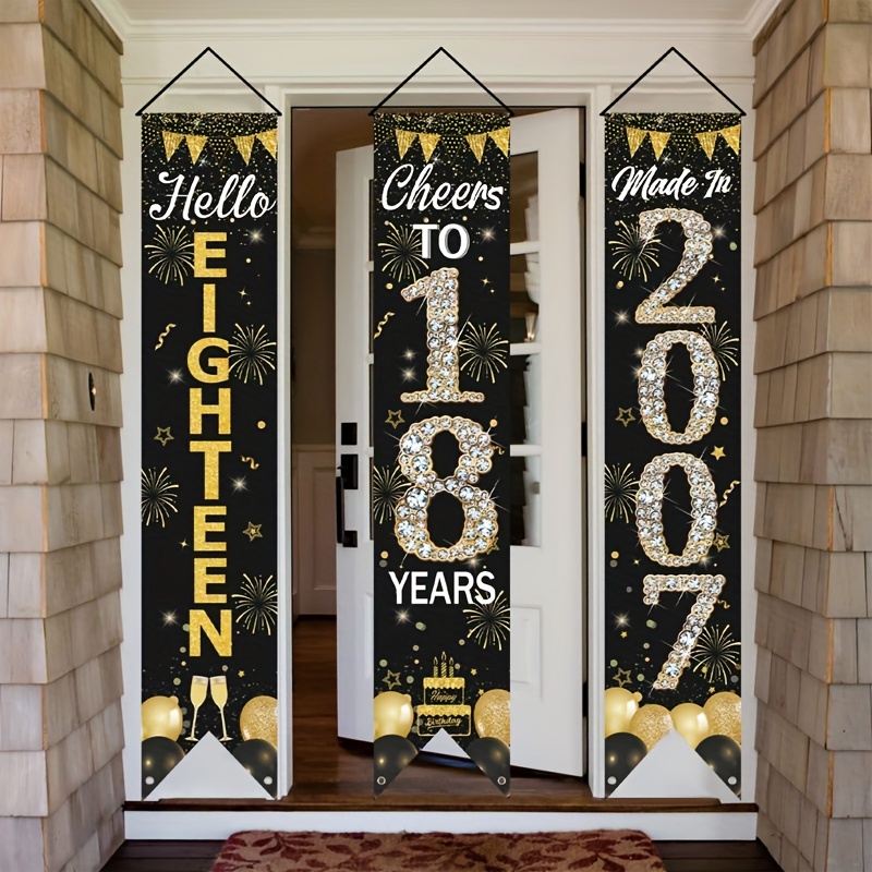 Conjunto de Faixas de Porta 2D - Party Banner Gold avaliação e preço