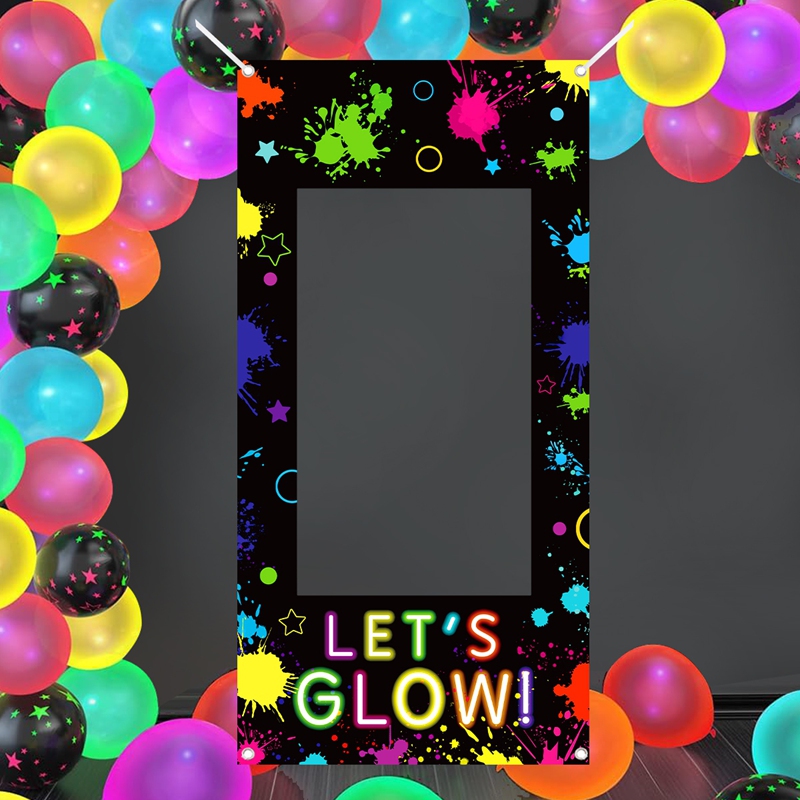 Let's Glow Photo Booth Frame N - Let'S Party Event Supply avaliação e preço