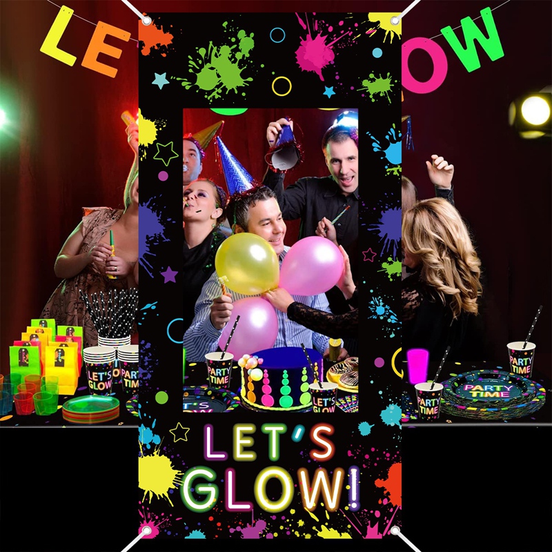 Let's Glow Photo Booth Frame N - Let'S Party Event Supply avaliação e preço
