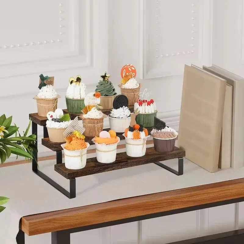 Suporte de Exibição de Madeira - Cupcake Stand Tier avaliação e preço
