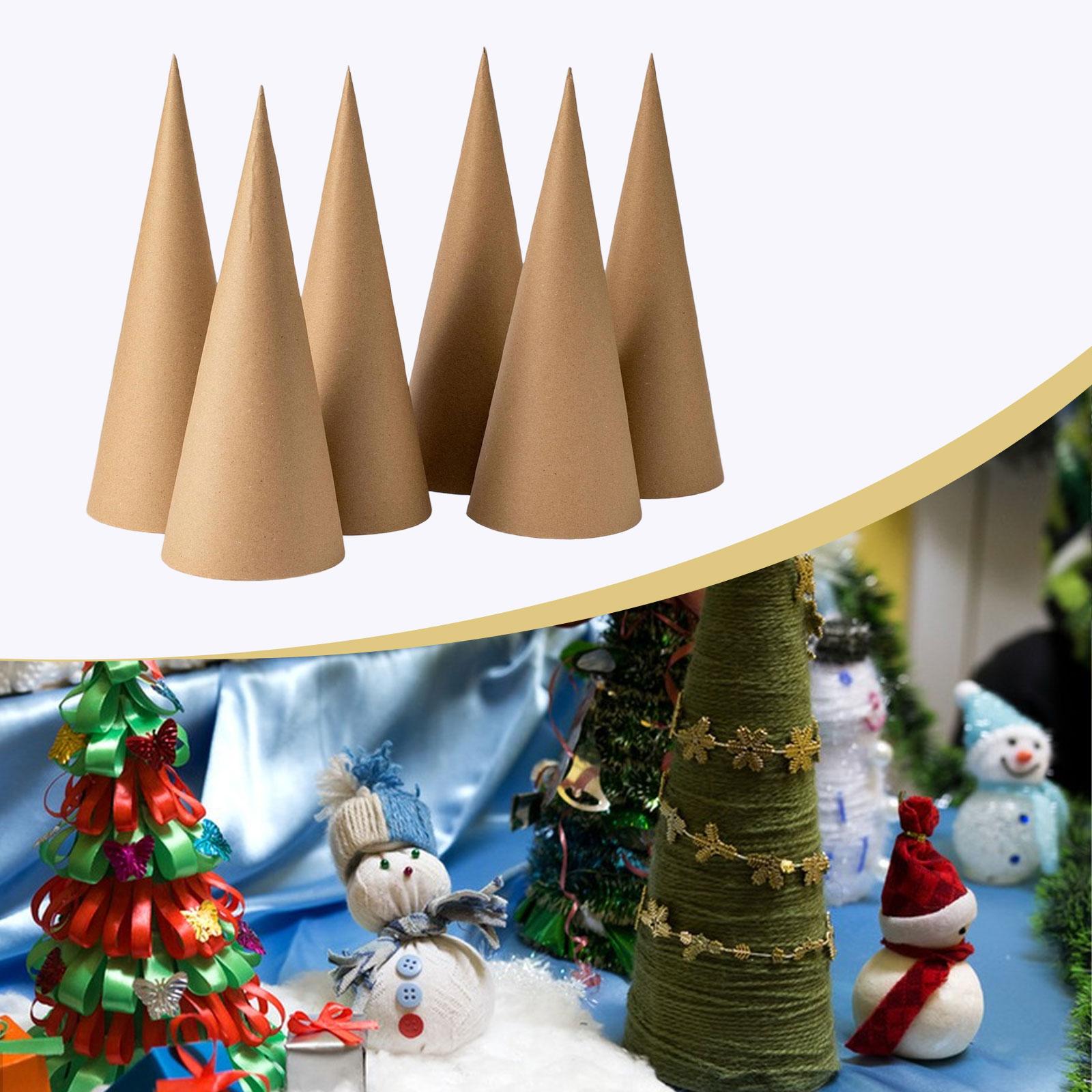 Cones de mache de papel kraft, - Party Hat Cone avaliação e preço