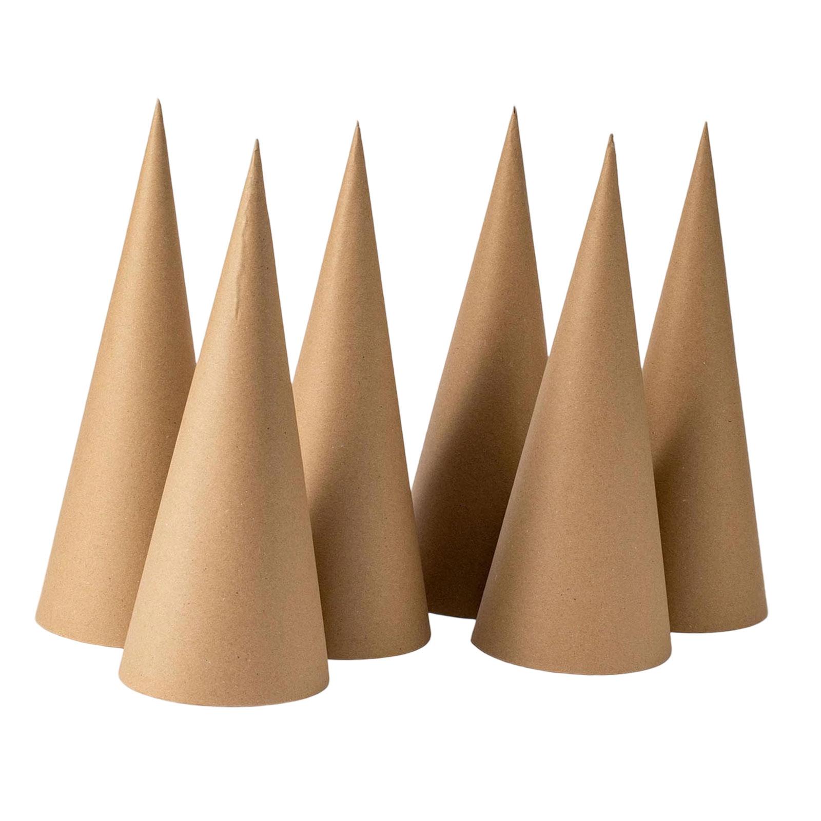 Cones de mache de papel kraft, - Party Hat Cone avaliação e preço