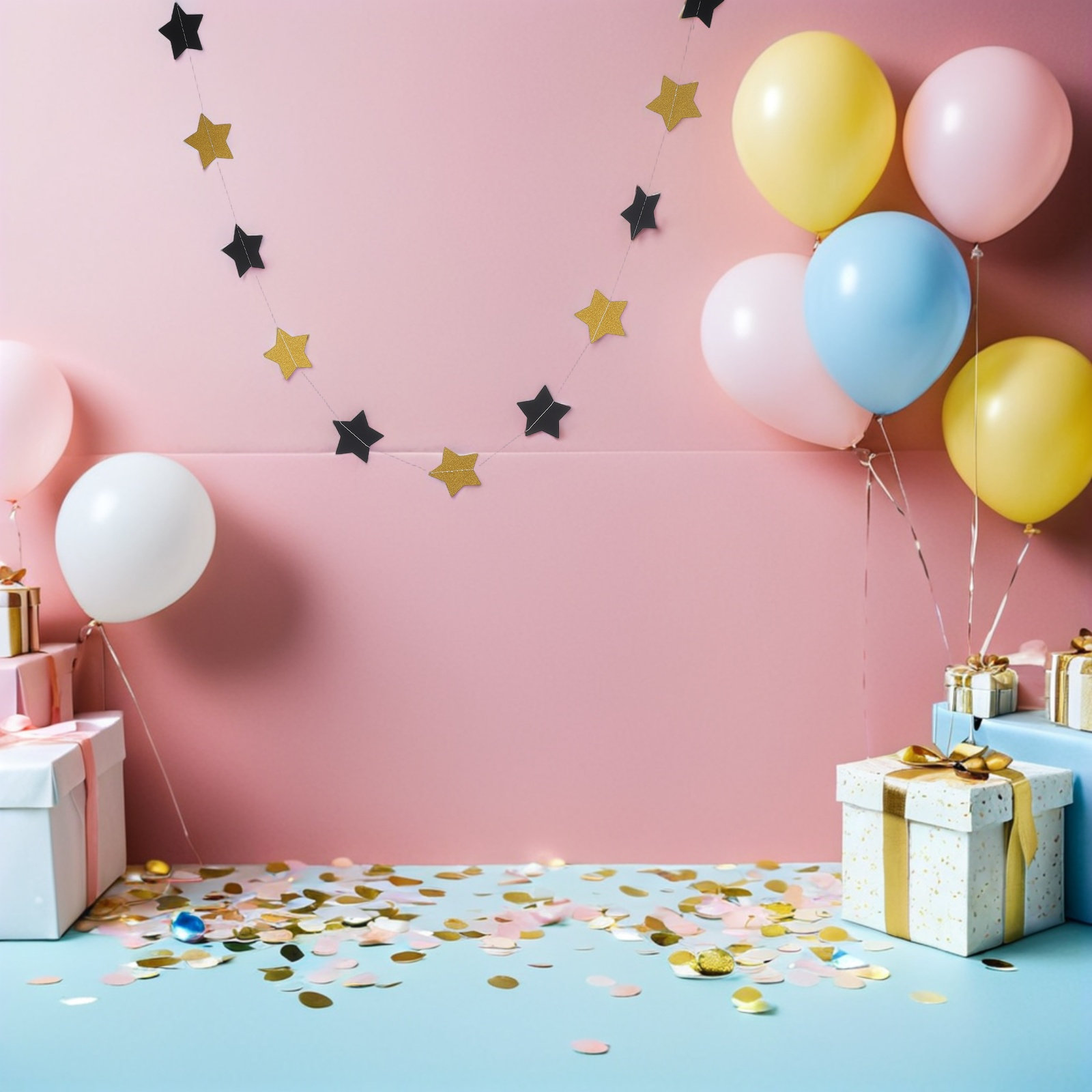 2 Peças de Guirlanda de Estrel - Party Banner Gold avaliação e preço